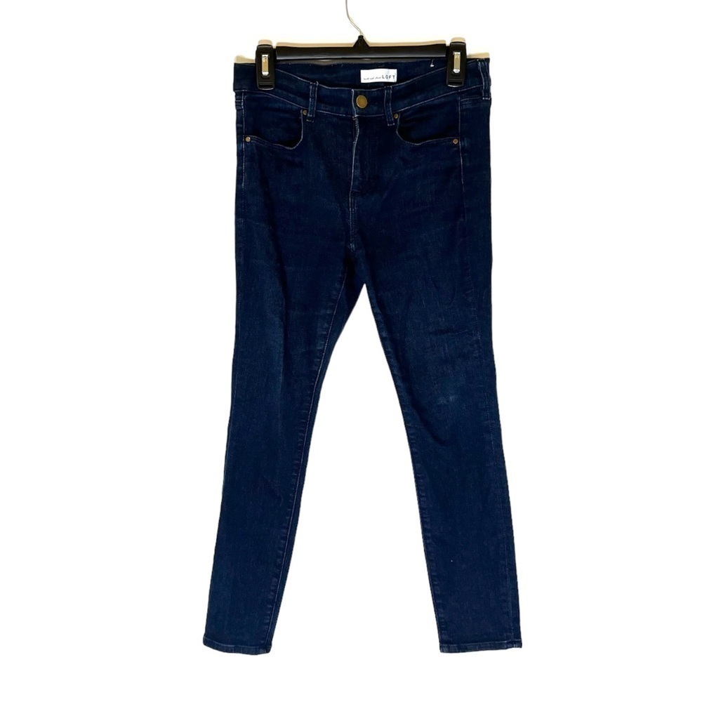 2/$30 - Loft - Dark Wash Mid Rise Legging Jeans Size 28